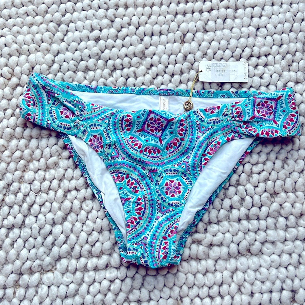 Helen Jon hipster bikini bottom blue mandala pattern